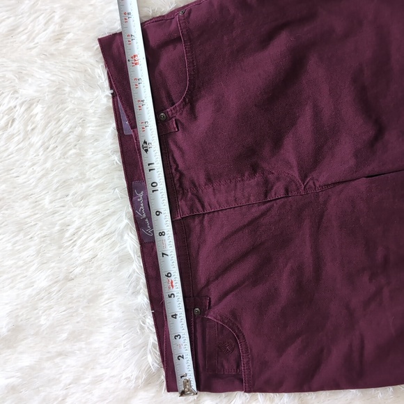 Gloria Vanderbilt Plum Purple High Waisted Denim Amanda Jeans Size 14 Petite - Picture 8 of 11